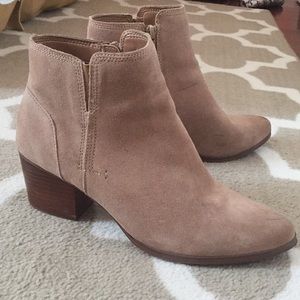 Aldo suede pointed toe booties